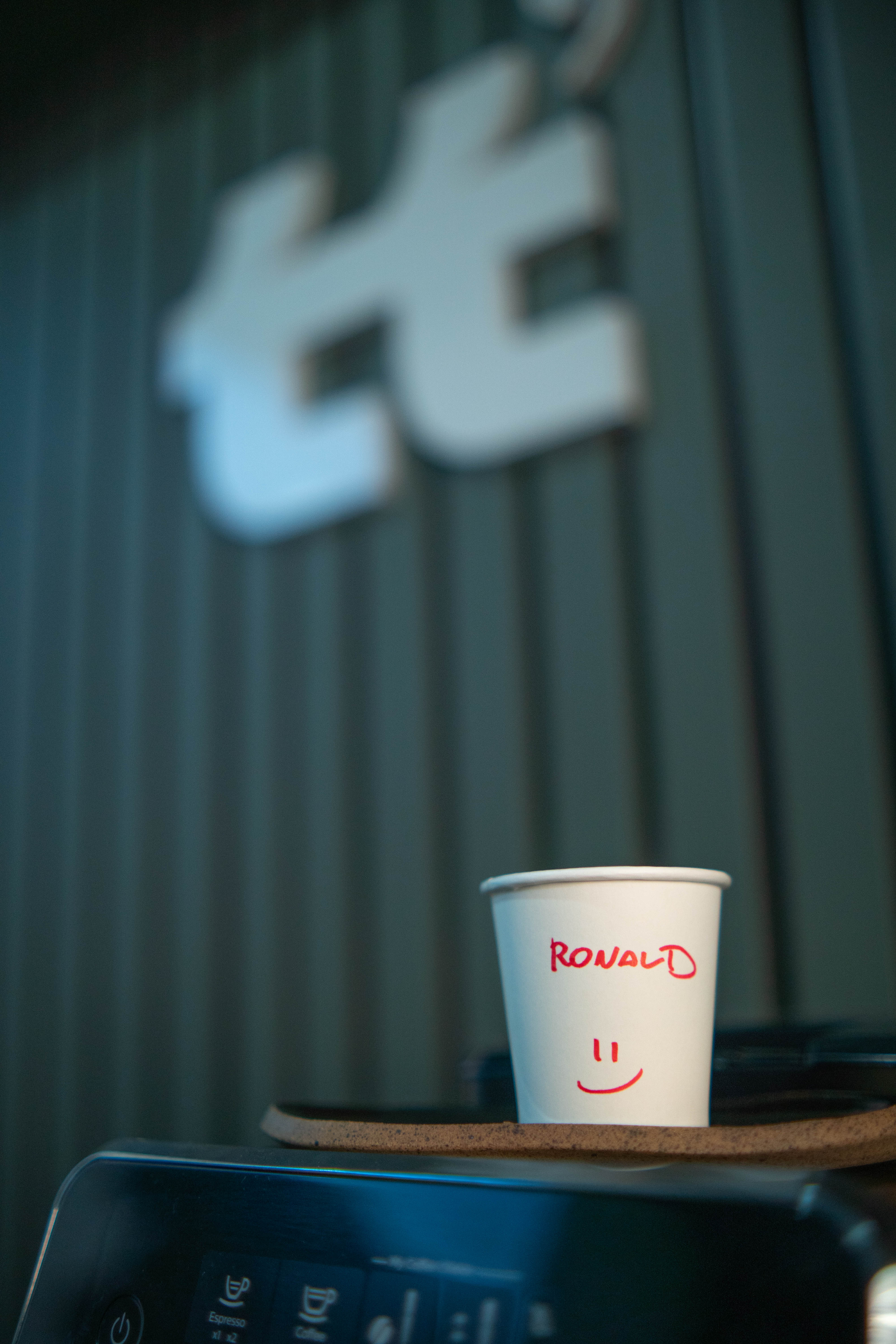 Café com o nome do cliente na Witt’s